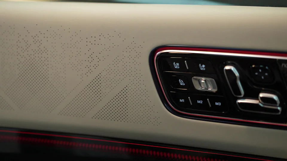Vehicle seat controls and interior trim